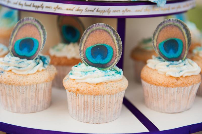 Peacock-theme Cupcakes