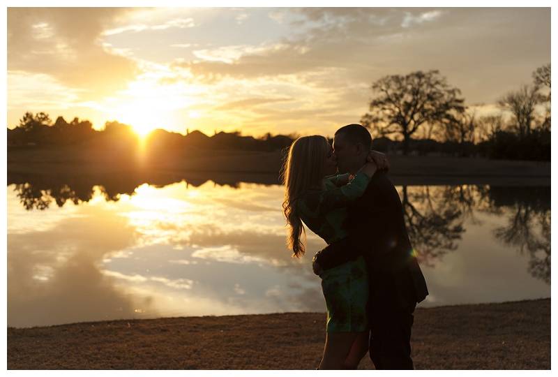 Sunset Engagement Photo