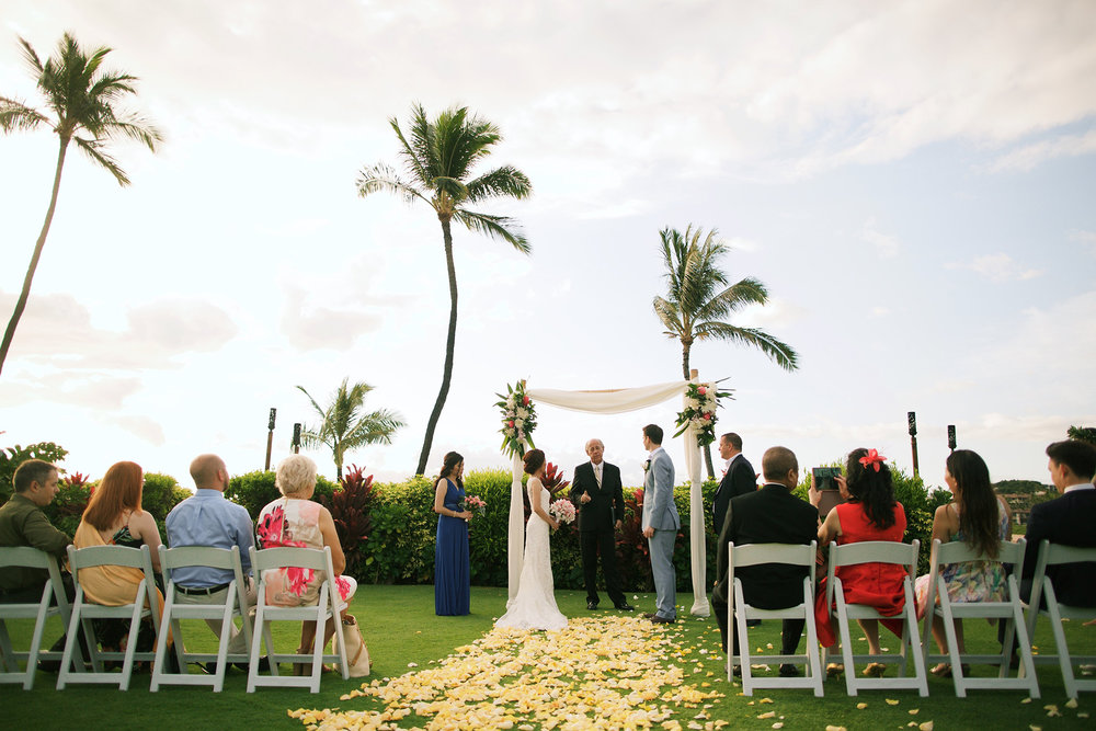 An Intimate Four Seasons Maui At Wailea Wedding Minister Ron Winckler