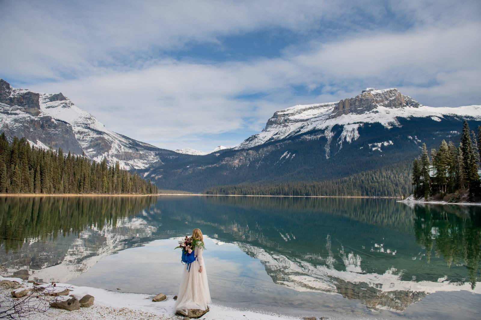 A Stunning November Wedding At Emerald Lake Kristine Bo Emerald Lake Wedding