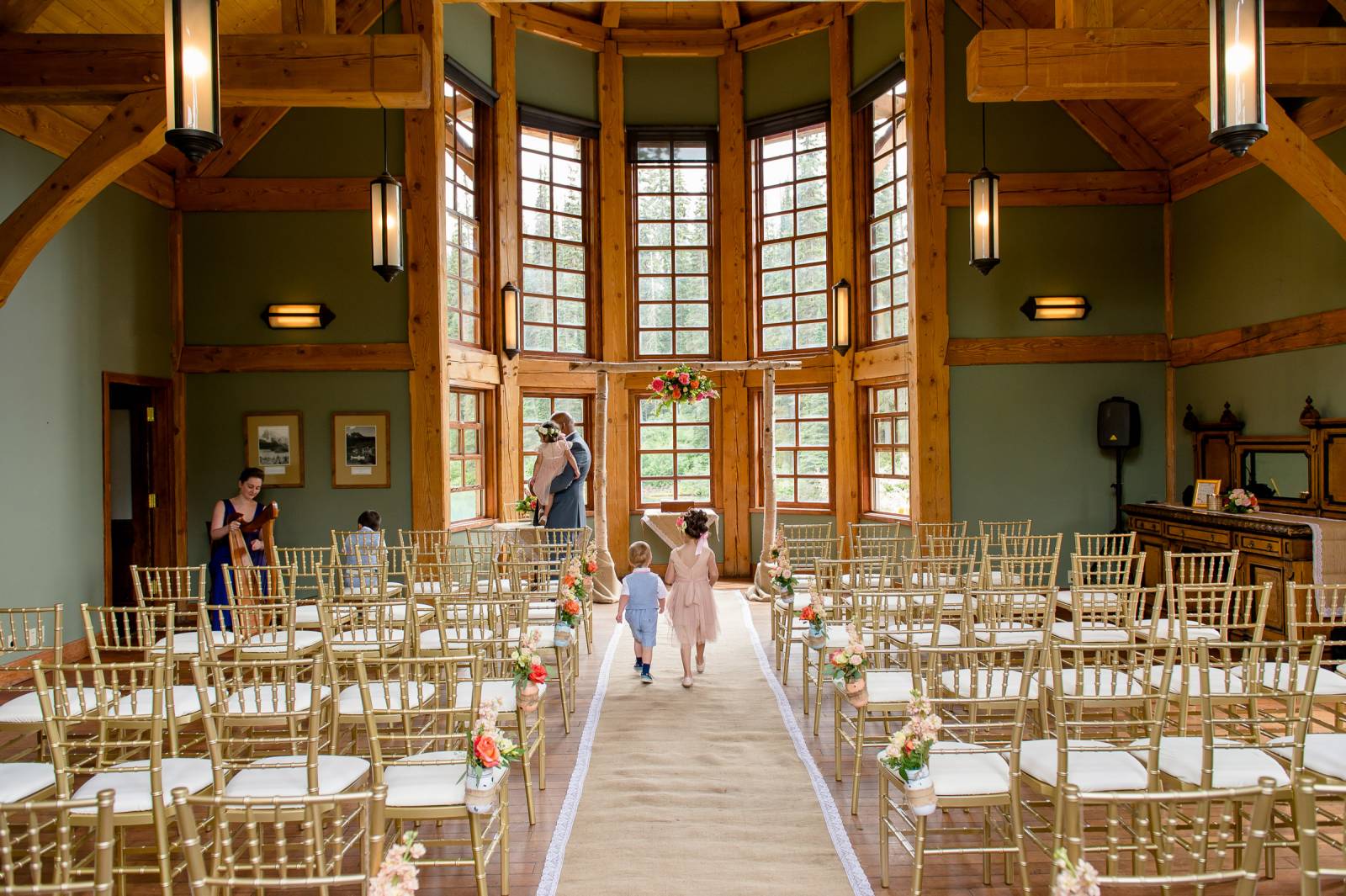Emerald Lake Lodge Wedding Venue British Columbia Here S A K Inside Cilantro Set Up For Wedding Ceremony