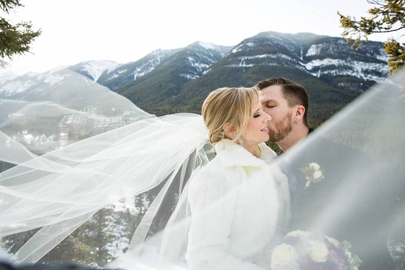 Fairmont Banff Springs hotel Wedding, Banff Wedding Photographer, mountain wedding, winter wedding,