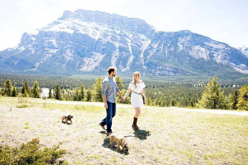 Banff engagement session, mountain engagement session, summer engagement session, engagement session