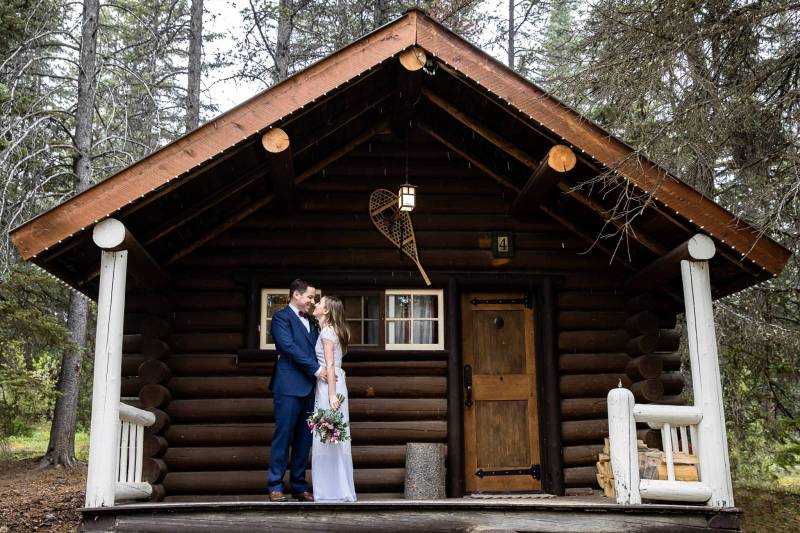 Lake Louise wedding photographer, mountain wedding, banff wedding photographer, rainy wedding, Storm