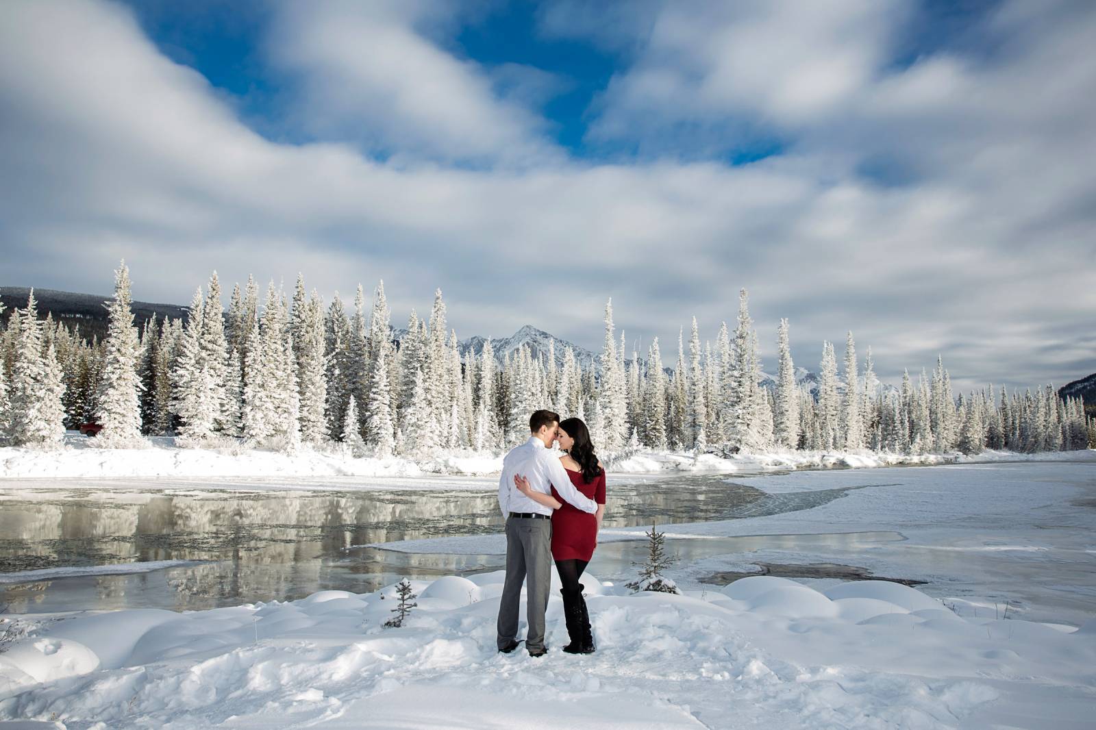 Banff Proposal, Storm Mountain Lodge, Banff Engagement Photographer