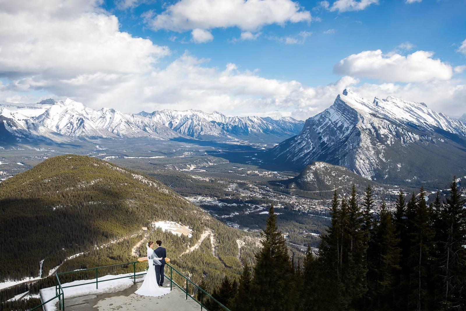 Banff winter wedding at Norquay