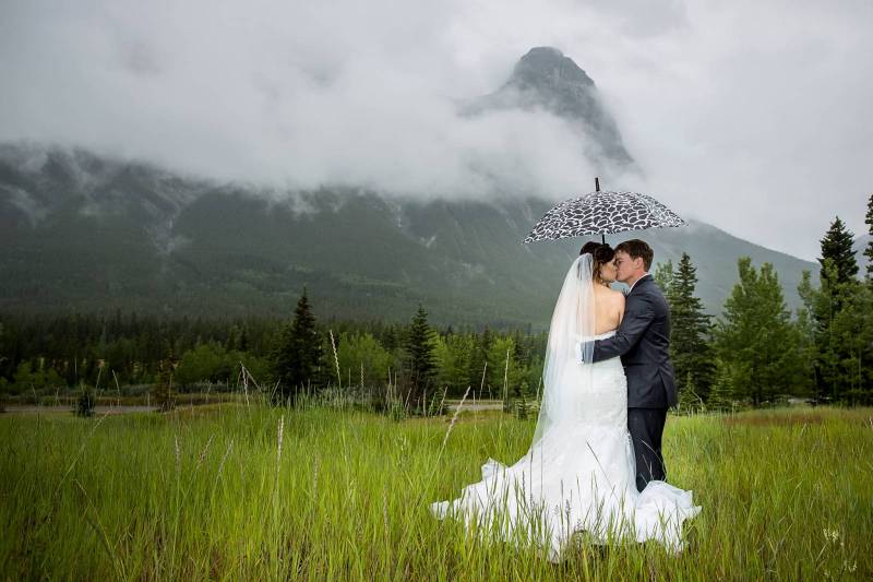 canmore wedding photographer, bride and groom, mountain wedding, canmore wedding