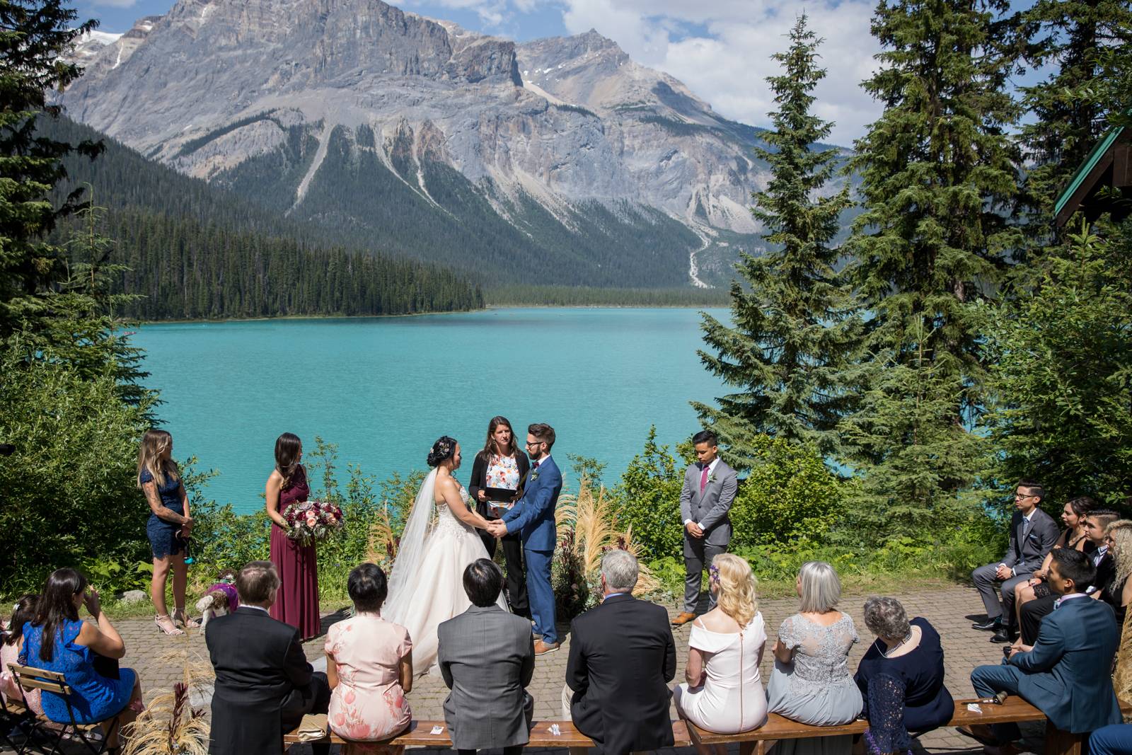 Emerald Lake Lodge Outdoor Wedding  Emerald Lake Lodge Wedding