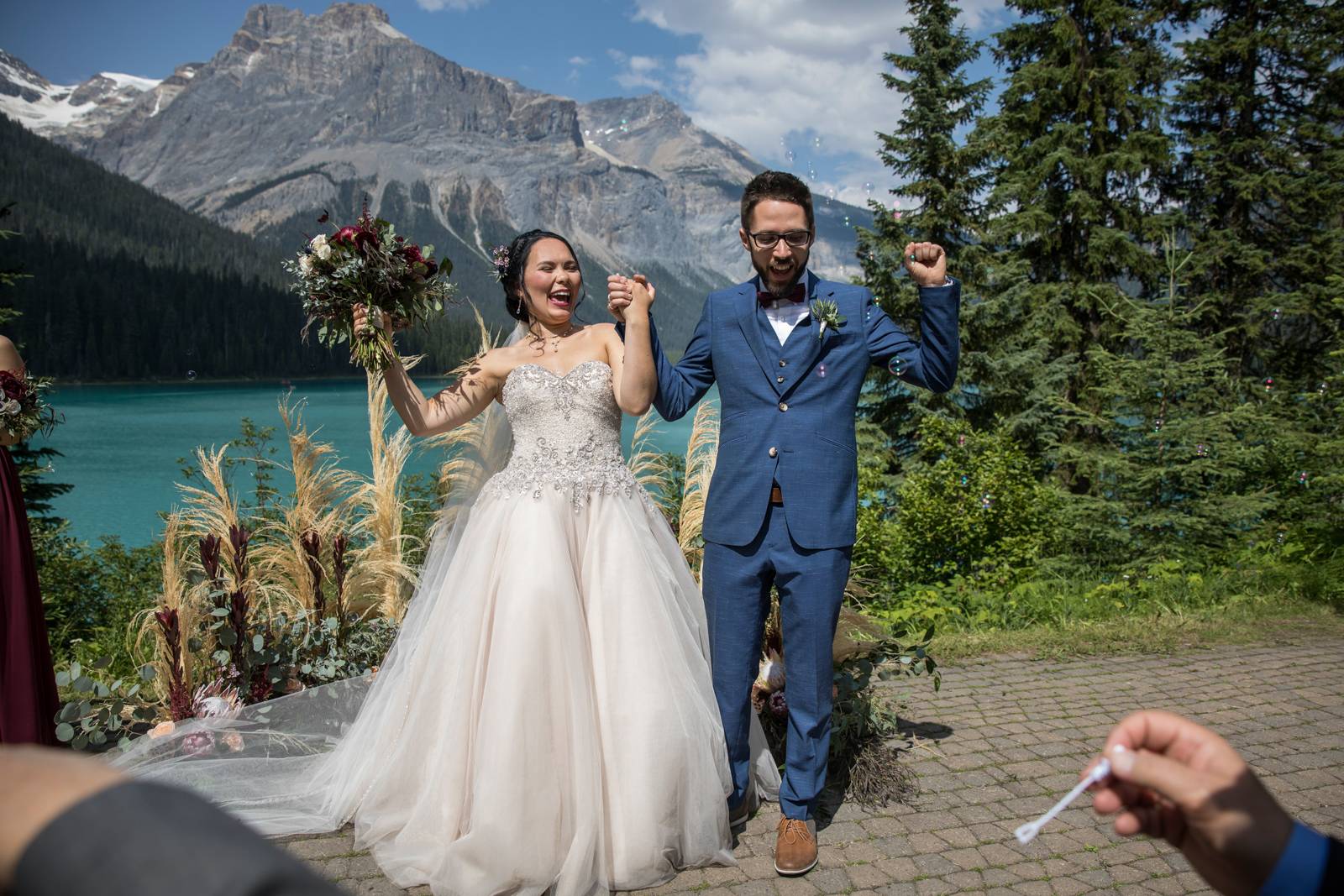 Emerald Lake Lodge Wedding, Mountain Wedding, Summer Mountain Wedding, Banff Wedding Photographer, W