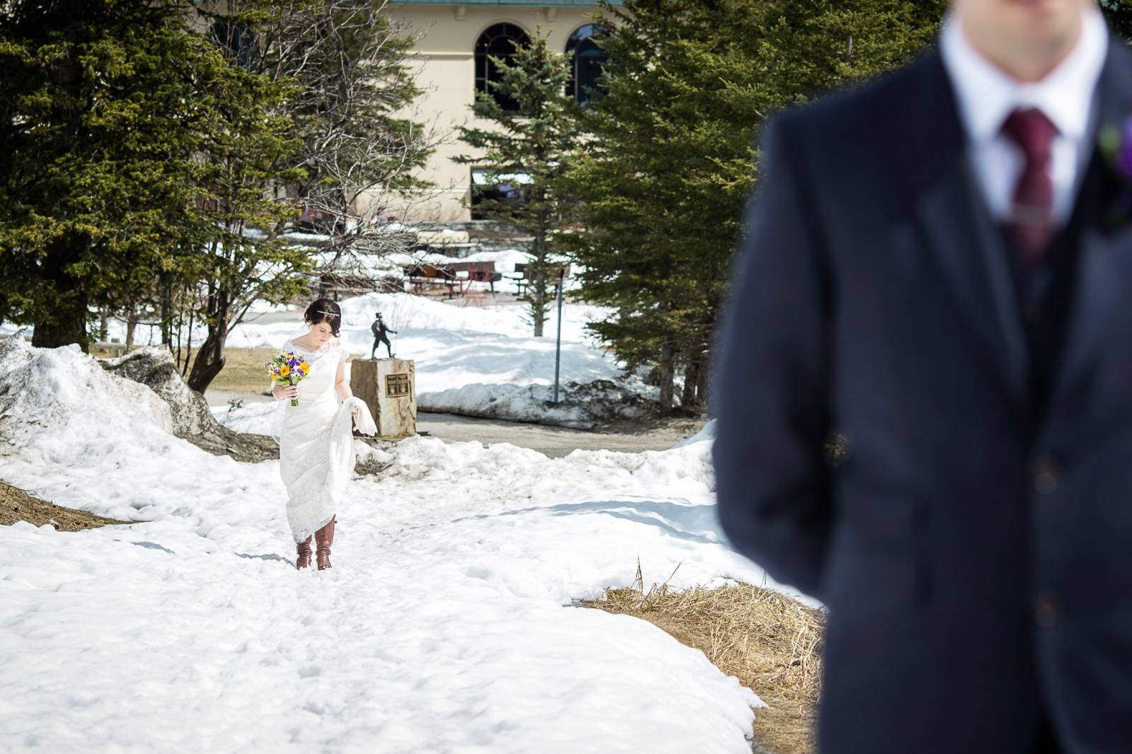 Lake Louise Elopement, winter elopement, mountain elopement