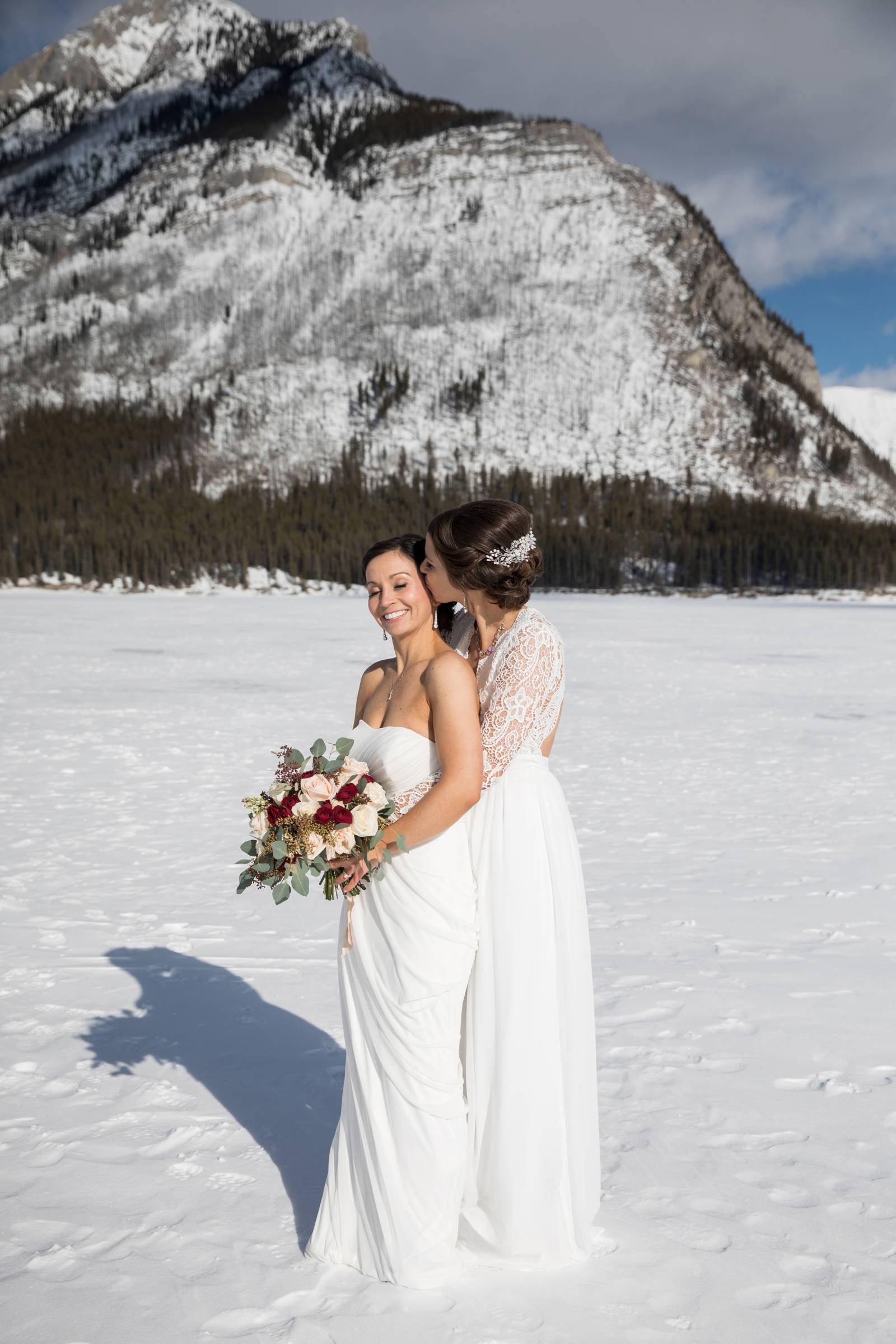 Banff Same Sex Wedding, Banff LGBTQ Wedding, Banff elopement photographer, Mountain Elopement, Same 