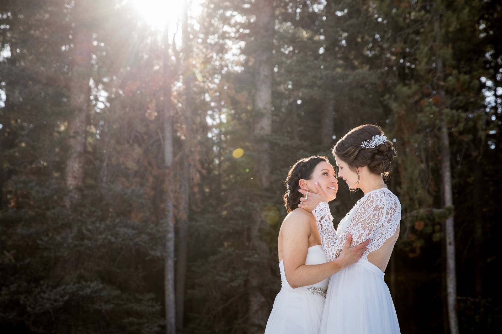 Banff Same Sex Wedding, Banff LGBTQ Wedding, Banff elopement photographer, Mountain Elopement, Same 