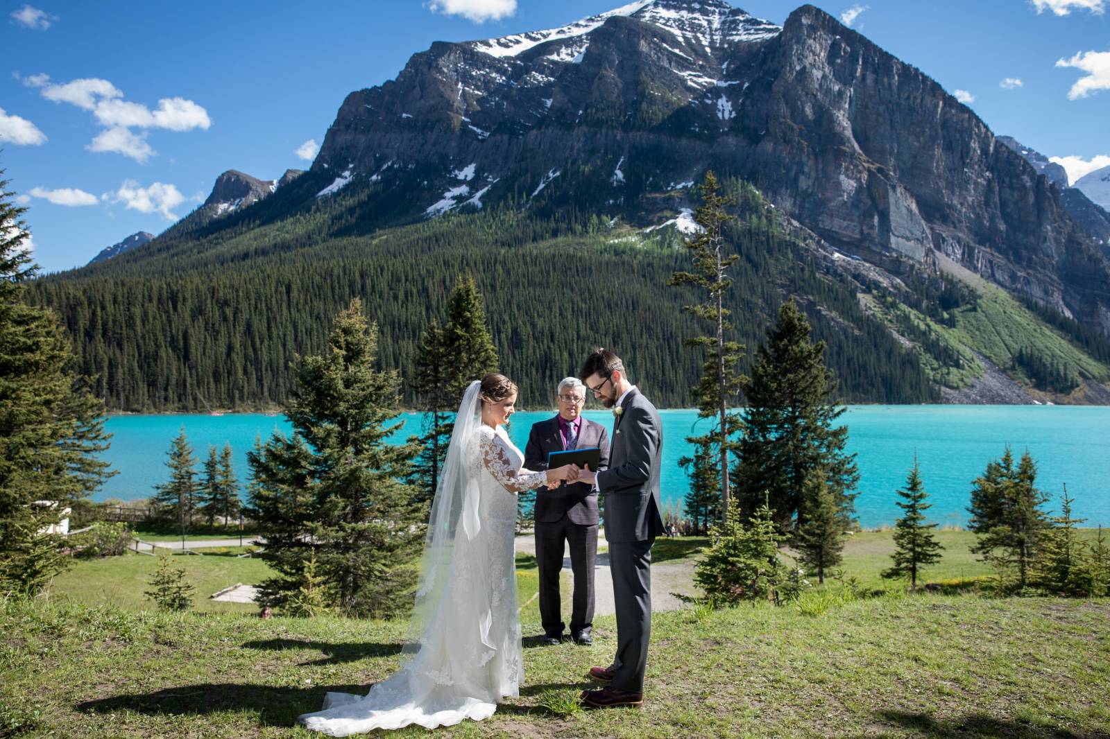 Lake Louise Elopement, Lake Louise Ceremony, Lake Louise Wedding Photographer, Lake Louise Elopement