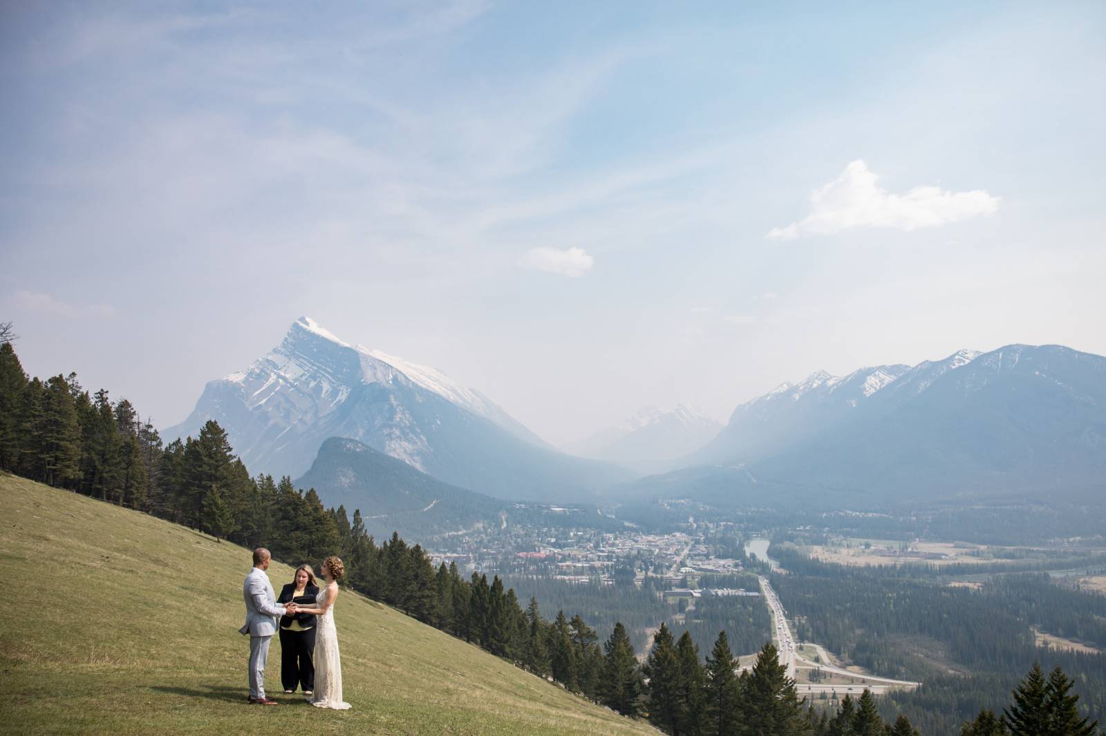 Banff Norquay Lookout, Banff Norquay Wedding Ceremony, Outdoor elopement location, Banff Norquay elo