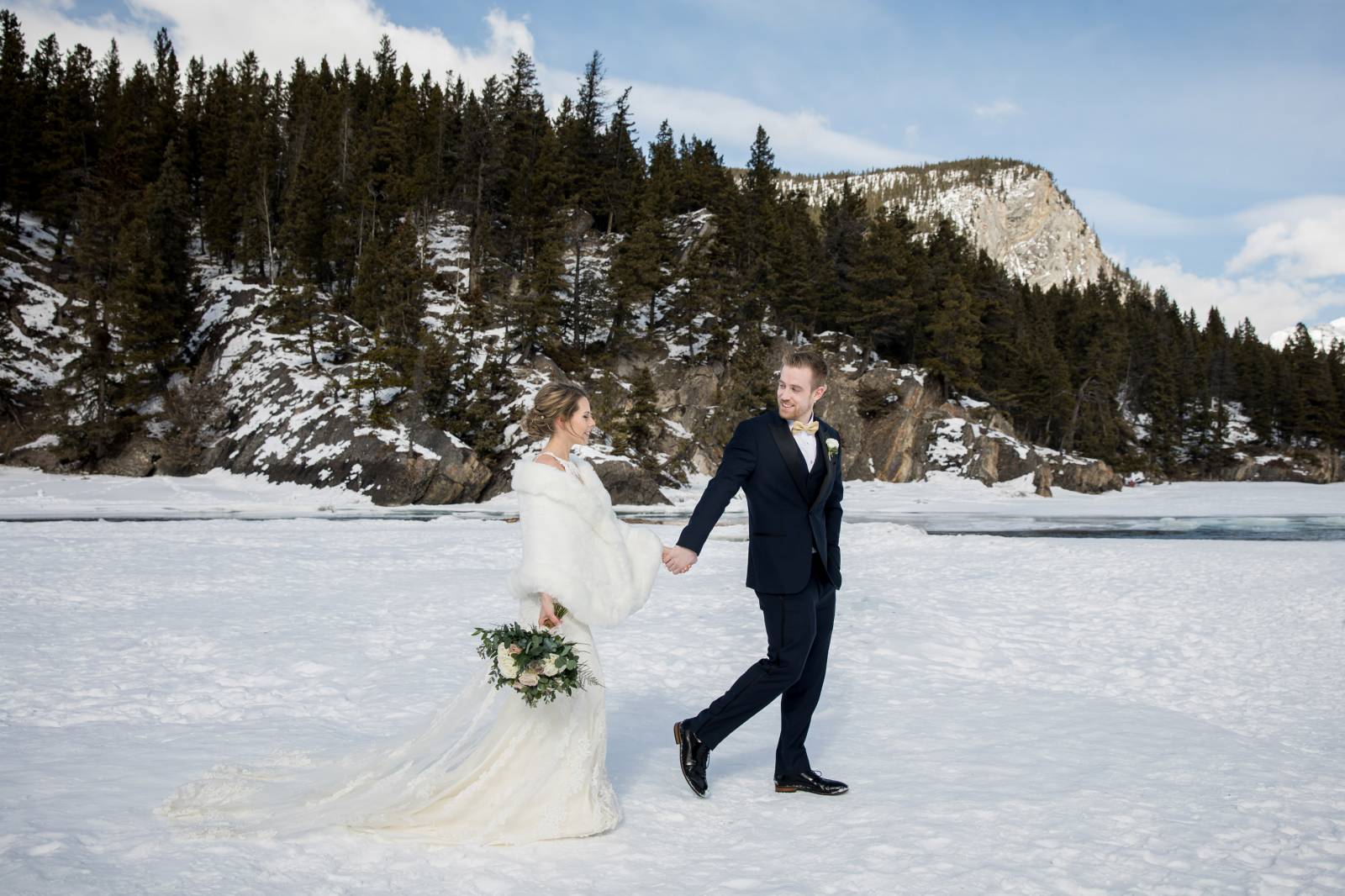 Banff Gondola Sky Bistro Wedding Ceremony, Outdoor wedding ceremony, mountaintop ceremony, banff wed