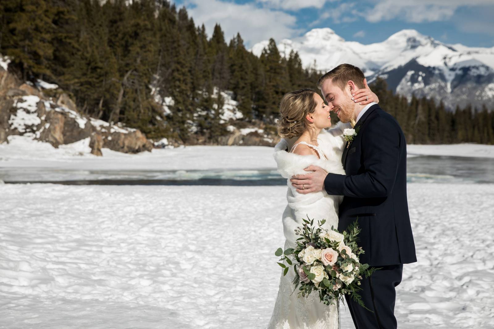 Banff Gondola Sky Bistro Wedding Ceremony, Outdoor wedding ceremony, mountaintop ceremony, banff wed