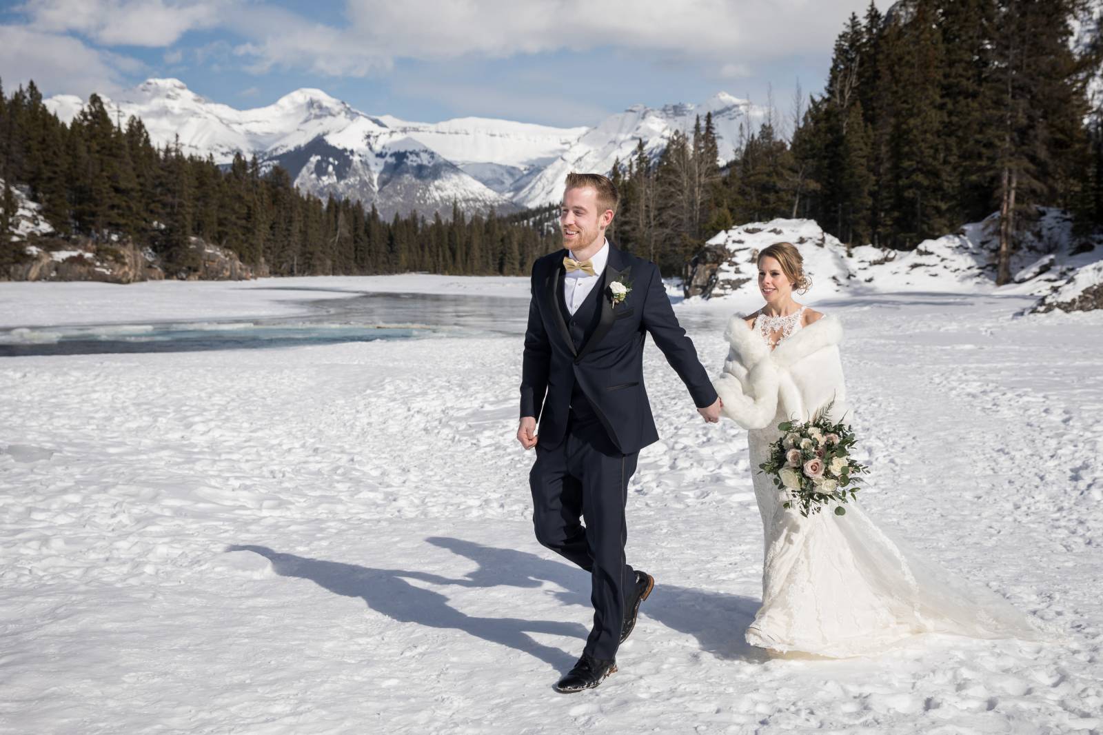 Banff Gondola Sky Bistro Wedding Ceremony, Outdoor wedding ceremony, mountaintop ceremony, banff wed