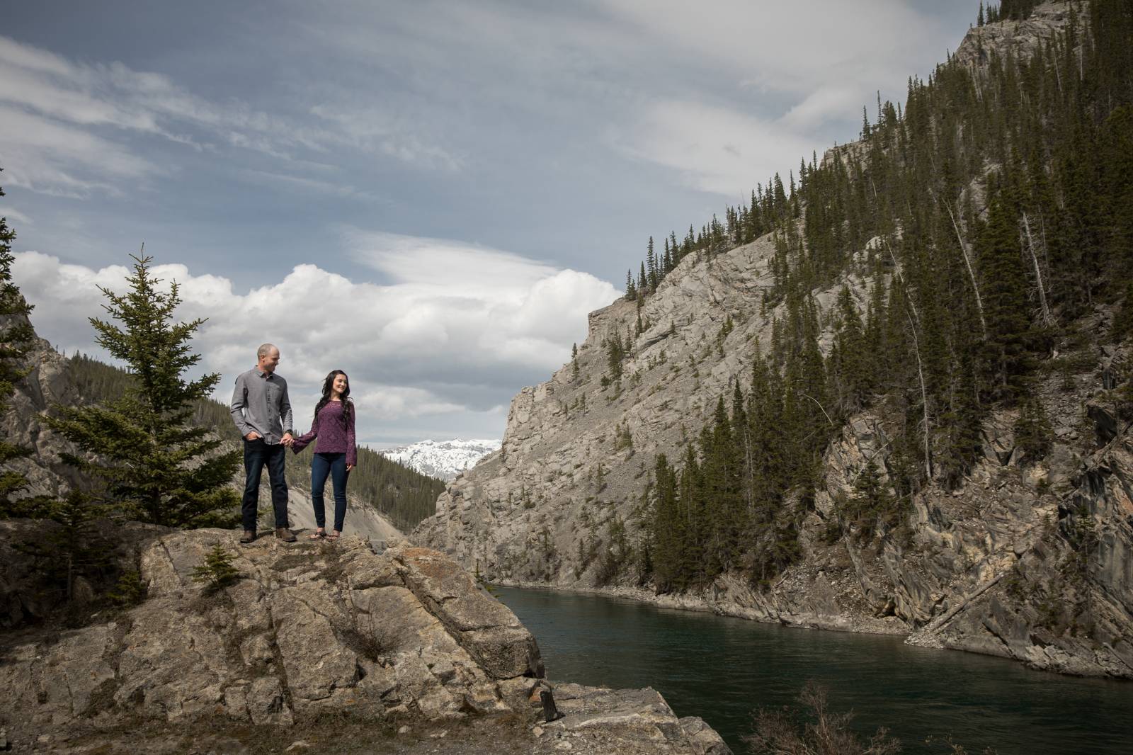 Canmore Engagement Photos, Canmore Engagement Photographer, Mountain Engagement Session, Canmore Pho