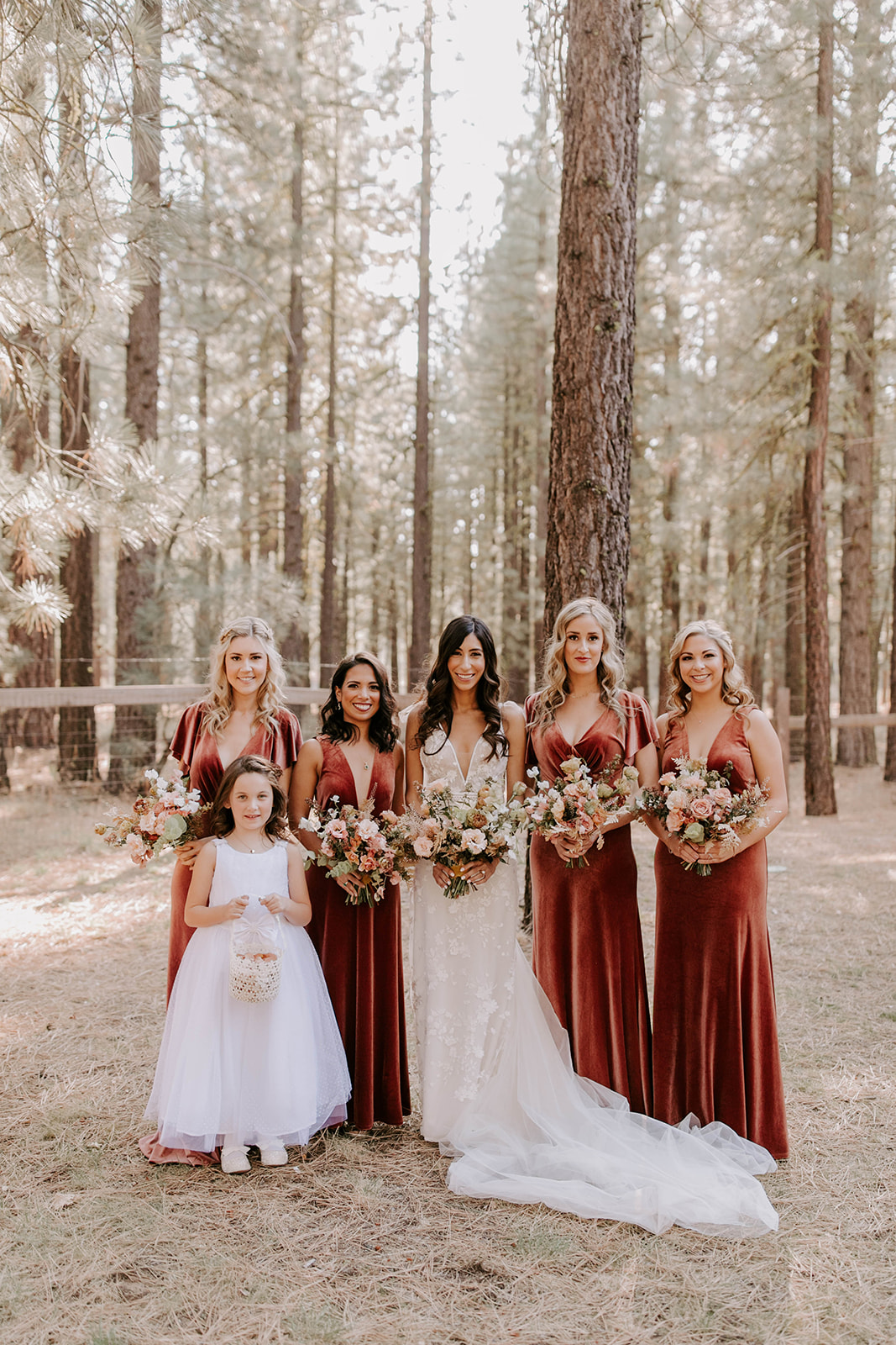 Fall boho 2024 bridesmaid dresses