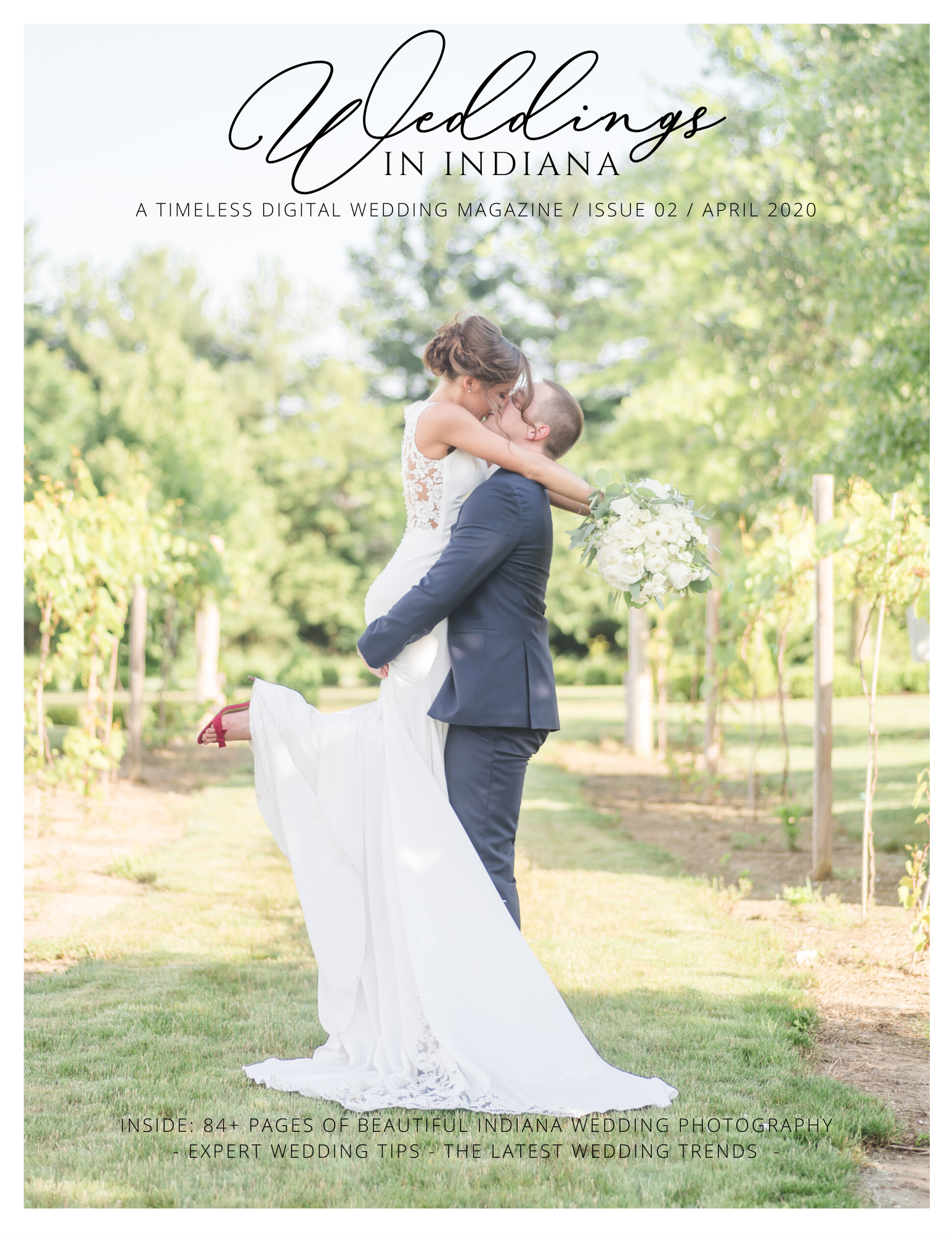 Magazine Cover Weddings In Indiana Magazine