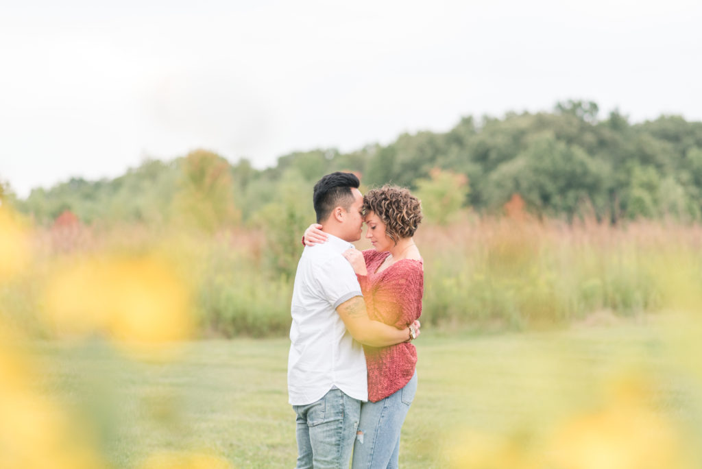 intimate engagement session