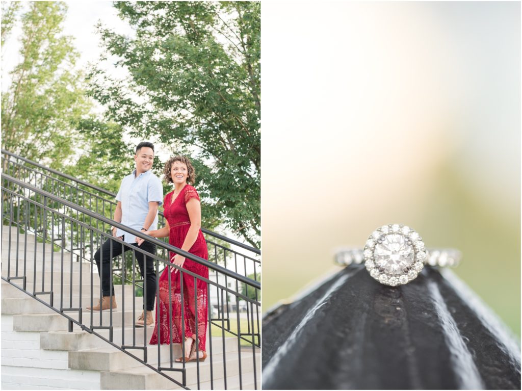 round cut diamond ring with halo