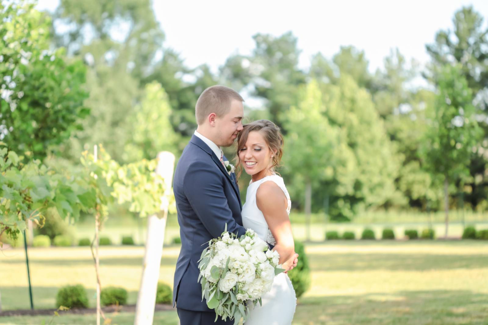 romantic wedding  vineyard photos