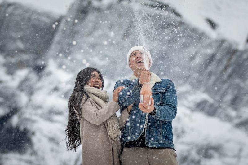 Banff surprise proposal photography, Banff Photographers, Elopement Photography, Banff wedding Photo