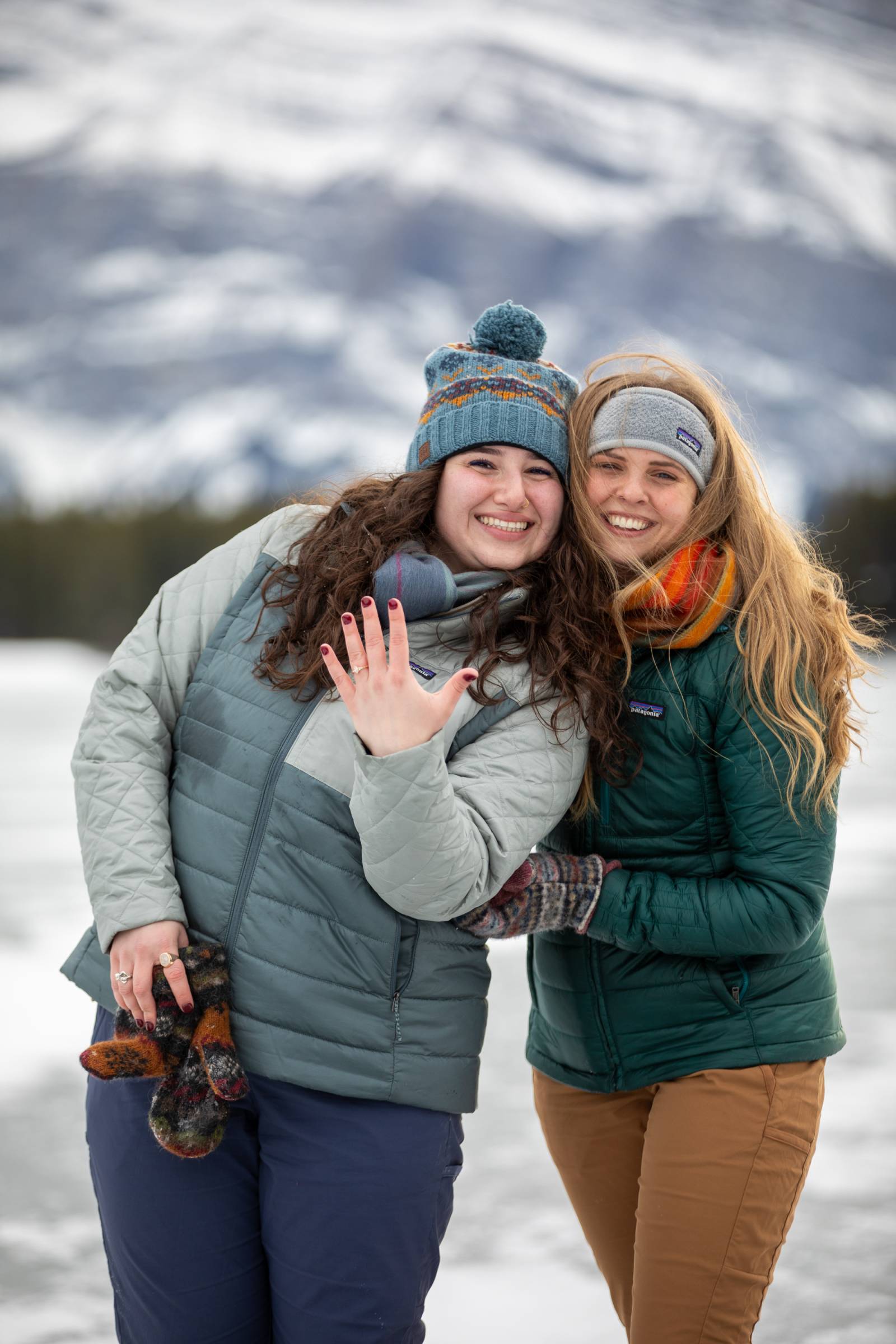 Banff Engagement Photographers, Canmore Engagement Photographers, Surprise proposal photographers